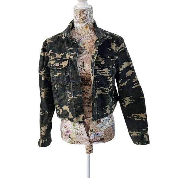 Tinseltown Love Fire Camo Cropped Jacket - Picture 3 of 10
